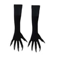 thumbnail image 4 of Guantes de pata para disfraz de Halloween, disfraz de cosplay portátil para actuaciones en el escenario del club. uña negra, 4 of 9