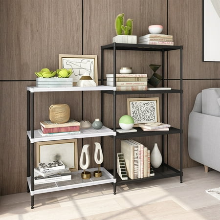 Rackaphile Wire 2 Section Shelving Unit Adjustable Metal Utility