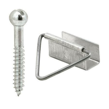 

7/16 in. Screen Bottom Latch with Screws Mill Finish (4-pack)