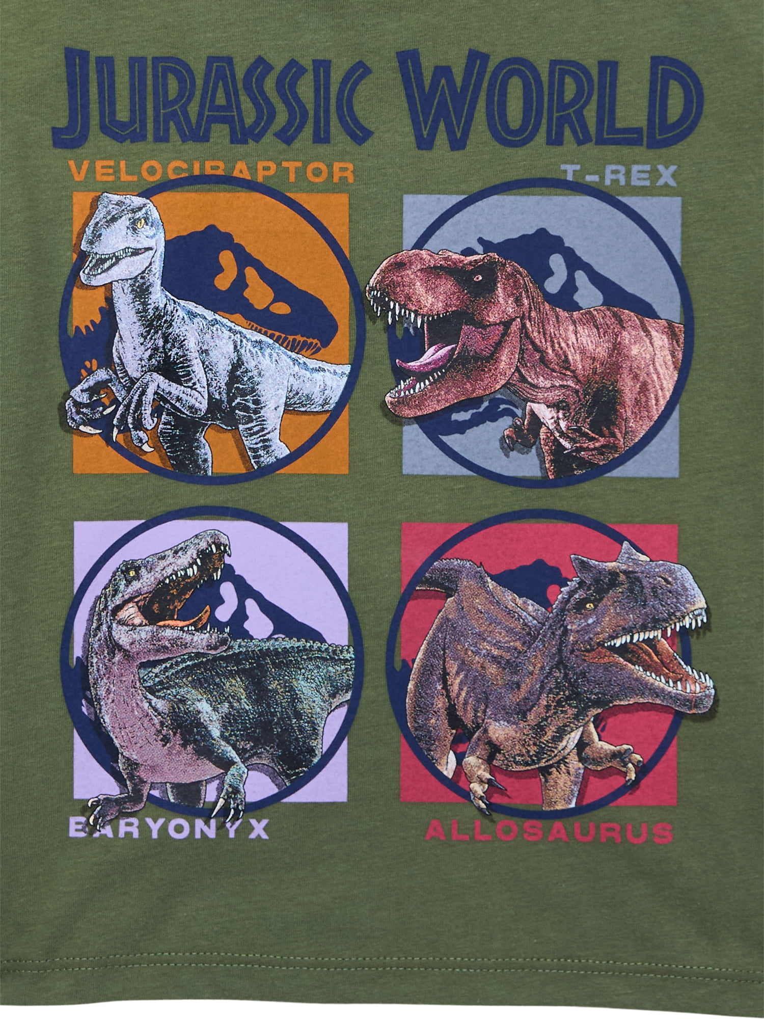 Jurassic World Toddler Graphic Crewneck Tee with Short Sleeves, Sizes 12M-5T