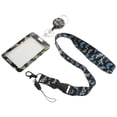 thumbnail image 2 of ID Badge Holder with Lanyard ID Card Holder Teacher Badge Holder Butterfly Pattern Card Sleeve, 2 of 9