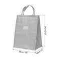 thumbnail image 2 of Insulated Lunch Bags, 2Pack 10"x6"x13" Lunch Portable Containers Bag, Grey, 2 of 6