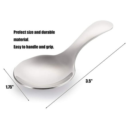 

16 Pack Short Handle Spoons Mini Salt Spoons Stainless Steel Condiments Spoon Round Dessert Spoons for Salt Tea Coffee
