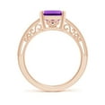 thumbnail image 2 of ANGARA Natural 2.9 Ct. Amethyst Solitaire Ring in 14K Rose Gold for Women (Ring Size: 11), 2 of 9