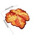 thumbnail image 3 of Fall Maple Leaf Shaped Area Rug,Embossed Vein Autumn Floor Mat,Irregular Leaf‑Shape Floor Carpet for Entryway Living Room Harvest Season Home Decoration,24"x16", 3 of 6