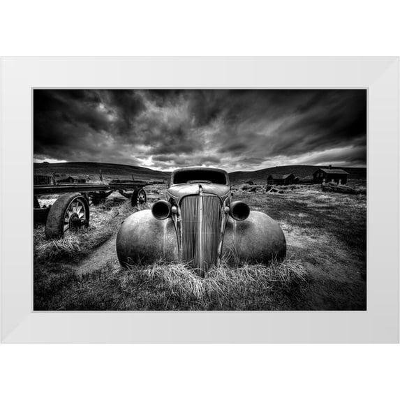 Schlipf, Carsten 18x13 White Modern Wood Framed Museum Art Print Titled - Too Old to Drive