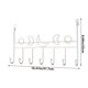 thumbnail image 3 of XWSHYW Contenedores de Almacenamiento Ganchos Detrás de La Puerta Estantes para Colgar En La Puerta Perchas Tipo Puerta Trasera No Necesitan Agujero Dormitorio Detrás Del Gancho Almacenamiento de Rop, 3 of 6