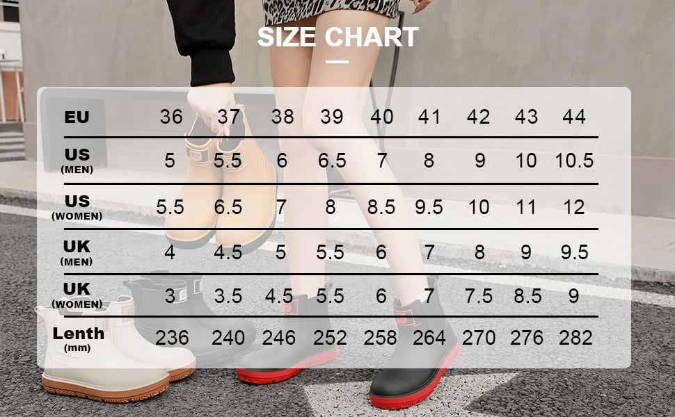 Lcamaw Deck Rain Boots Men Women, Short Waterproof Rubber Boots, Anti Slip Lightweight Water Shoes Unisex, Original Chelsea Garden Boots, Durable Fishing Boots Outdoor, Mud Work Booties