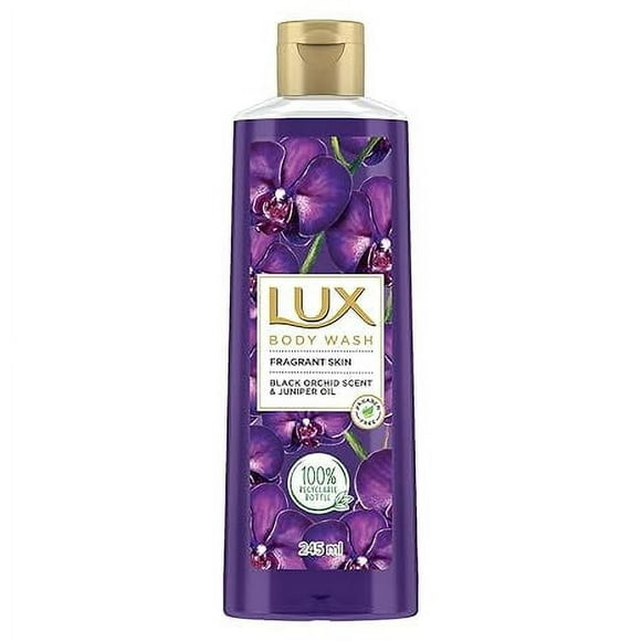 Lux Gel Douche, Parfum Orchidée Noire & Gel Douche à l'Huile de Genévrier, 245 ml