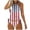 Beige, variant on American Flag Halter Tankini Swimsuits For Women Side Drawstring Two Piece Separates 4Th Of July Patriotic Bathing Suits Beige S