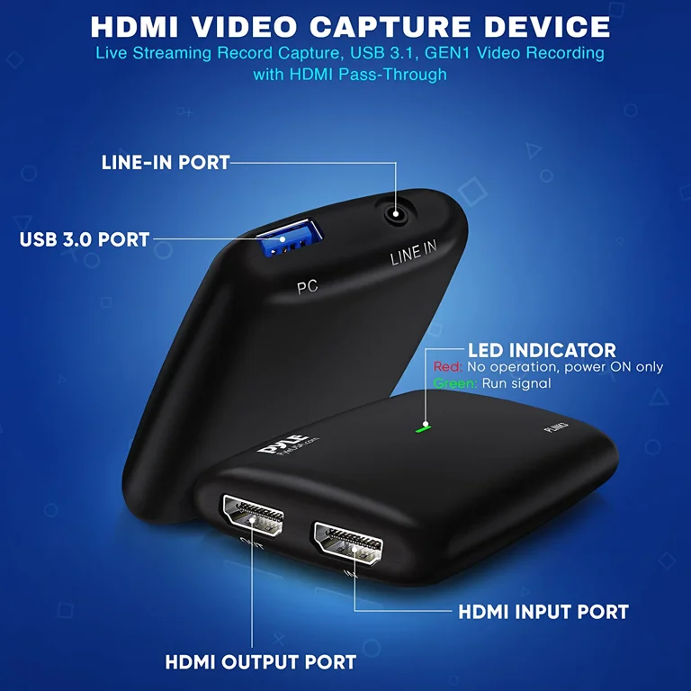 Capture Card for Streaming HDMI Video and Recording