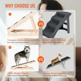 thumbnail image 3 of VEVOR Dog Ramp, Folding Pet Ramp for Bed, Adjustable Dog Ramp for Small, Large, Old Dogs & Cats, Wooden Pet Ramp with 41.3" Long Ramp, Adjustable from 13.77" to 25.59", Suitable for Couch, Sofa, Car, 3 of 9