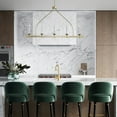 thumbnail image 3 of Modern Gold Kitchen Island Chandelier, 5-Light Farmhouse Linear Pendant Light Fixture, 3 of 7