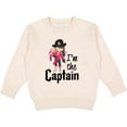 thumbnail image 2 of Inktastic I'm the Captain Pirate Girl Toddler Sweatshirt, 2 of 4