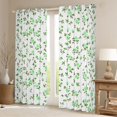 thumbnail image 2 of Homewish Fashion Green Flower Blackout Curtains Set of 2 (52x84 Each), Romantic Rose Floral Window Curtains, Teens Kids Girls Women Curtains and Drapes, Window Curtains Home Decor, 2 of 6