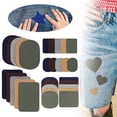 thumbnail image 2 of 30 Pieces Iron On Patches For Clothing Repair Fabric Patches Iron On For Denim Jean Repair Decorating Kit Canvas Fabric,Iron On Patches For Clothes,Repair Patch Kit For Jacket Clothes,Clothes Patches, 2 of 9