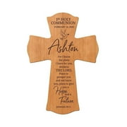 LifeSong Milestones 8x11.25in Black Wall Cross_Ashton 1st Holy Communion