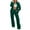Dark Green, variant on Stylish Women's Trousers Suit Casual Zipper Cardigan with Long Pants for Modern Wardrobe Pant Suits for Women Beige S