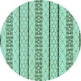 thumbnail image 1 of Ahgly Company Indoor Round Solid Light Blue Modern Area Rugs, 8' Round, 1 of 4