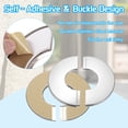 thumbnail image 3 of Brida de Pared Uxcell, Placa Escutcheon Autoadhesiva de Acero Inoxidable para Decoración de Grifo de Cocina y Baño 1.7", 3 of 7