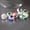 Random Mixed, variant on U8MO 5pcs Round 12mm Handmade Foil Lampwork Glass Loose Beads For Jewelry Making-Lake Blue