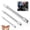 sliver, variant on 3 Sets Flexible Shaft, Extension Extender Torque Socket Extension Bar, High Torque Spring Steel Extension 360 Degree Extens Set, for Tight Spaces Automotive Repair Tool