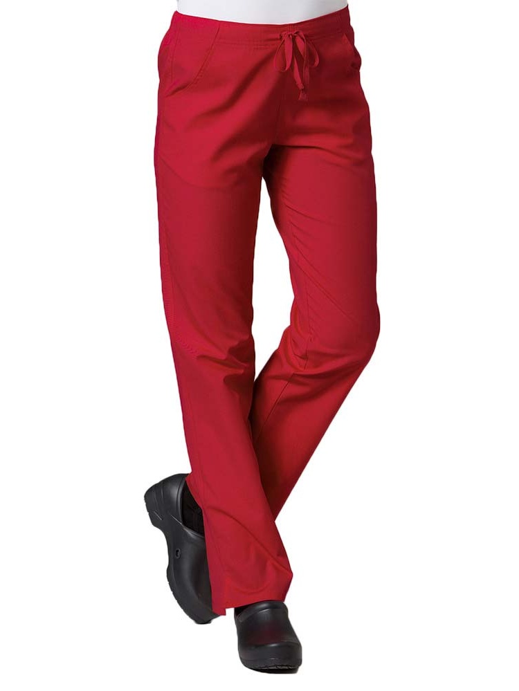 red trousers petite