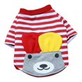 thumbnail image 1 of Camiseta de verano con rayas para perros y gatos pequeños, importada, tallas XS a XL, 1 of 6