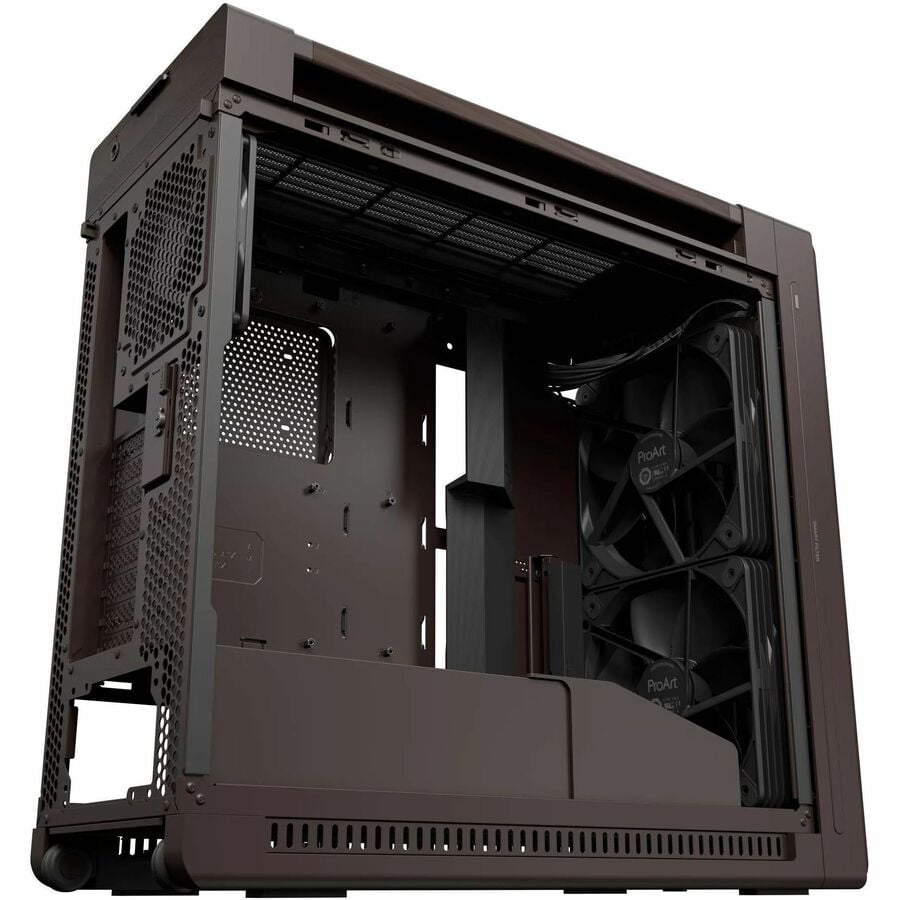 Asus ProArt PA602 Wood Edition Retro Brown, Tempered Glass Panel