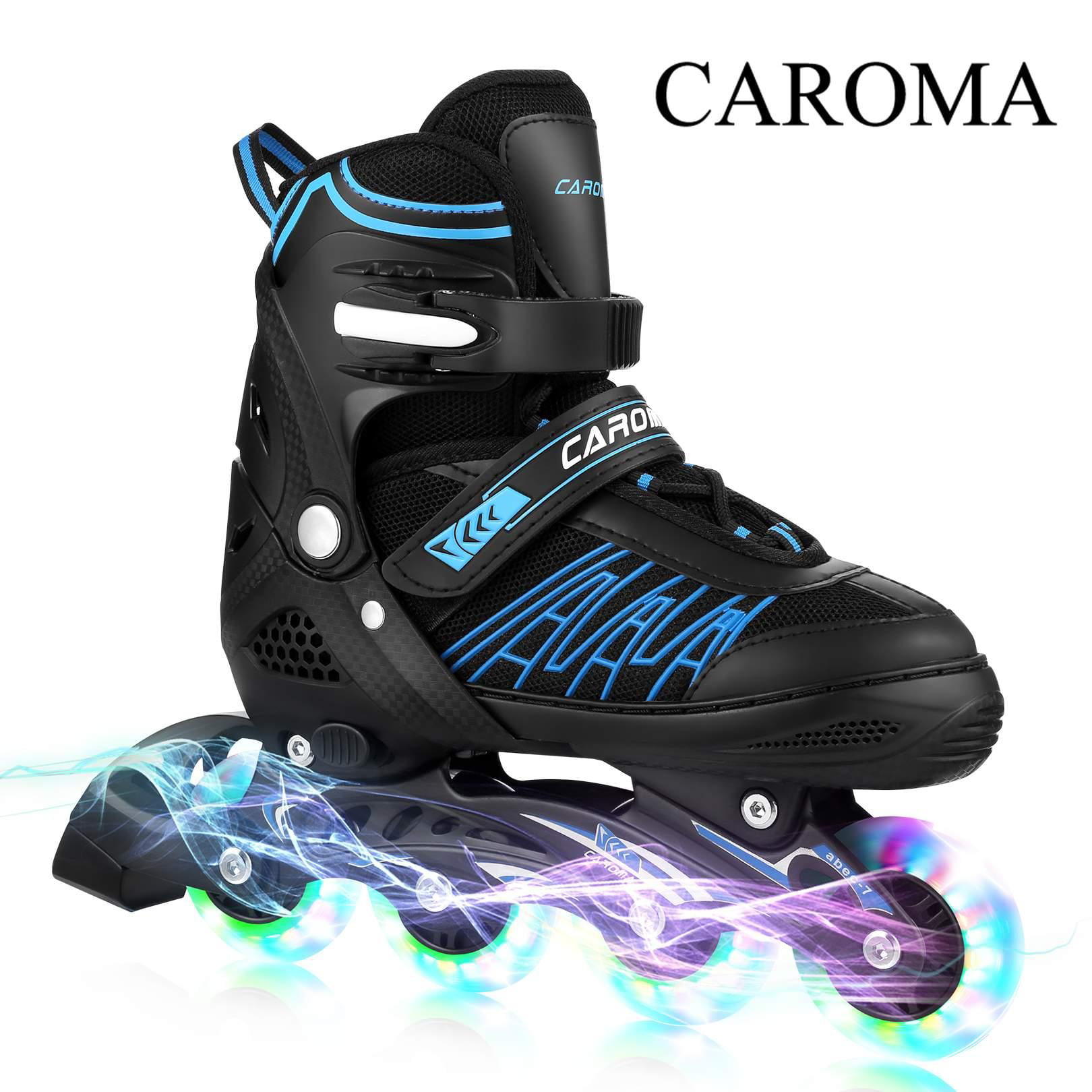 Caroma Inline Skates & Roller Skates Kids Boy Girl Size 5~8 Adjustable Blades 