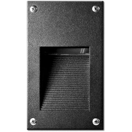 

Dabmar Lighting LV670-B Cast Aluminum Recessed Hooded Brick Step & Wall Light Black - 6.44 x 3.88 x 2.56 in.
