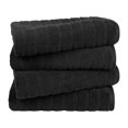 thumbnail image 6 of Everyday Home by Trident Quick Dry 4 Bath Towels, 100% Cotton , lightweight,Soft, Absorbent, Bathroom Towels, 4 Bath 27"x54", Black, 6 of 8