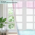 thumbnail image 4 of Yayeee Window Curtains Set of 2 for Living Room Light Filtering 63"x52", Light Pink Stripes, 4 of 7