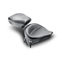 Mustang 00-15 Harley Softail Standard Rear Tire Wide Touring Passenger Seat w/Studs - Black