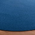 thumbnail image 4 of SAFAVIEH Braided Rishika Solid Machine Washable Reversible Area Rug, Blue, 3' x 5' Oval, 4 of 9