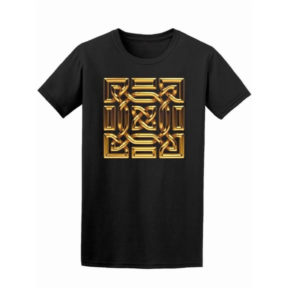 3D Golden Celtic Pattern Tee Men's -Image by Shutterstock