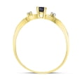 thumbnail image 5 of 14k Yellow Gold Oval Sapphire And Diamond Ring, 5 of 6