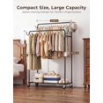 thumbnail image 3 of HogHow Clothes Rack, Rolling Clothing Rack with D, 3 of 7