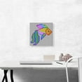 thumbnail image 2 of ARTCANVAS Rainbow Goldfish Aquarium Fish Jewel Pixel Canvas Art Print - Size: 12" x 12" (1.50" Deep), 2 of 9