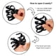 thumbnail image 5 of 4 Uds. Pinzas para el pelo de pulpo con mango grande, pinzas para el pelo de araña No resbaladizas, pinzas para el pelo de barbilla de pulpo para mujeres de pelo largo (marrón y negro) brillar Electrónica, 5 of 5