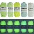 thumbnail image 2 of 5 Pcs Glow in The Dark Yarn Polyester Luminous Crochet Yarn 53 Metre Luminous DIY Knitting Yarn Pure Color Glow in The Dark Yarn for DIY Arts Crafts Crocheting Sewing, 2 of 11