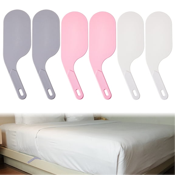 6Pcs 3 Colors Bed Sheet Tucker Tool Mattress Lifter Tucker Paddle Extra Long Bed Tucker Tool Durable Beds Maker Tools for Hotel-Level Bedding Changing Sheets DIY