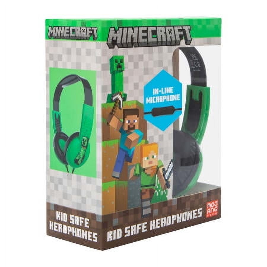 Minecraft Kid-Safe Wired Headphones With Microphone