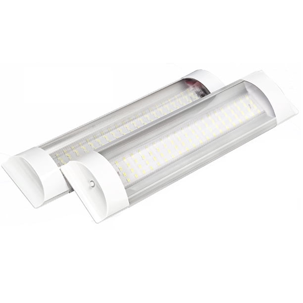 Kenally Paquete de 2 barras de luz de automóvil de aleación de aluminio 6000K 12-80V 10W desmontable extraíble RV Cabin Home Outdoor Camping Strip Accesorios para vehículos recreativos Kenally VI016063-00B