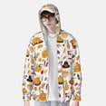 thumbnail image 4 of Goofa Thanksgiving Printed Women's UPF 50+ Sun Protection Hoodie Jacket Lightweight Long Sleeve Sun Shirt for Women with Pocket Hiking Outdoor-, 4 of 9