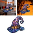 thumbnail image 4 of Hanging Witch Hat Ornament - Shatterproof Acrylic Window Decor Halloween Wall Hanging Spell Book Lover Gift Party Decor(A), 4 of 4