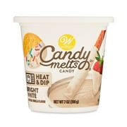 Wilton Vanilla Flavored Bright White Candy Melts Candy Tub, 7 oz.