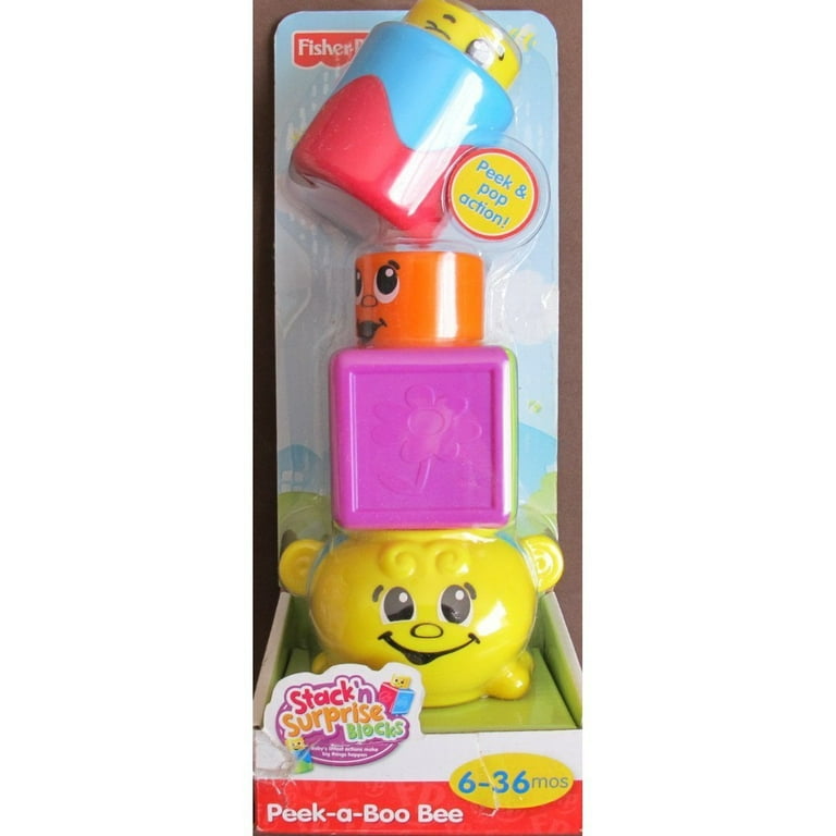 Fisher price stack n surprise best sale blocks