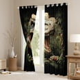 thumbnail image 3 of Homewish 3D Jungle Dinosaur Black Out Curtains, Western Wooden Wildlife Curtains Pack of 2 (42x63 Each), Teens Kids Boys Girls Bedroom Curtains, Curtains and Drapes Decor, 3 of 5