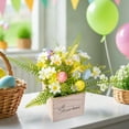thumbnail image 1 of Wzzjkit Spring Easter Simulation Home Holiday Decoration Centerpieces Fake Flowers Colored Eggs Spring Decoration Table Pendant, 1 of 6